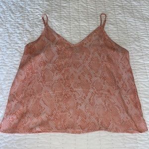 A New Day Pink Snakeskin Tank Top